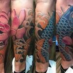 Tattoos - Bue Koi Leg Sleeve - 130303